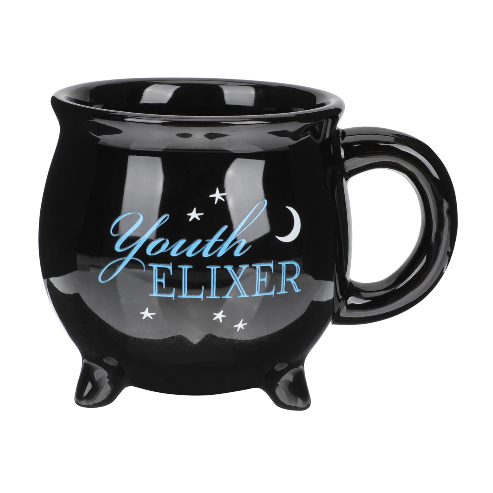 Taza caldera de Halloween de cerámica negra para café de oficina o casa