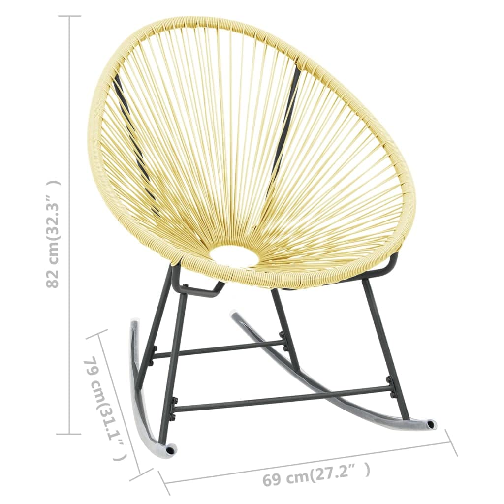 Generisch Acapulco-Gartenstuhl Poly Rattan Beige,Möbel,Gartenmöbel,Gartensitzmöbel,Gartenstühle-313140