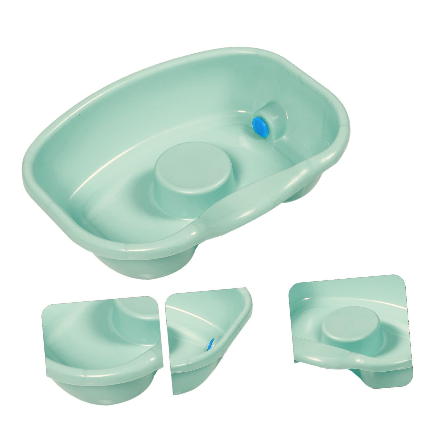 minkissy Haarwaschbecken aus Kunststoff für Bettlägerige Ergonomische Form mit Glatter Oberfläche für Bequemes Haarewaschen im Bett