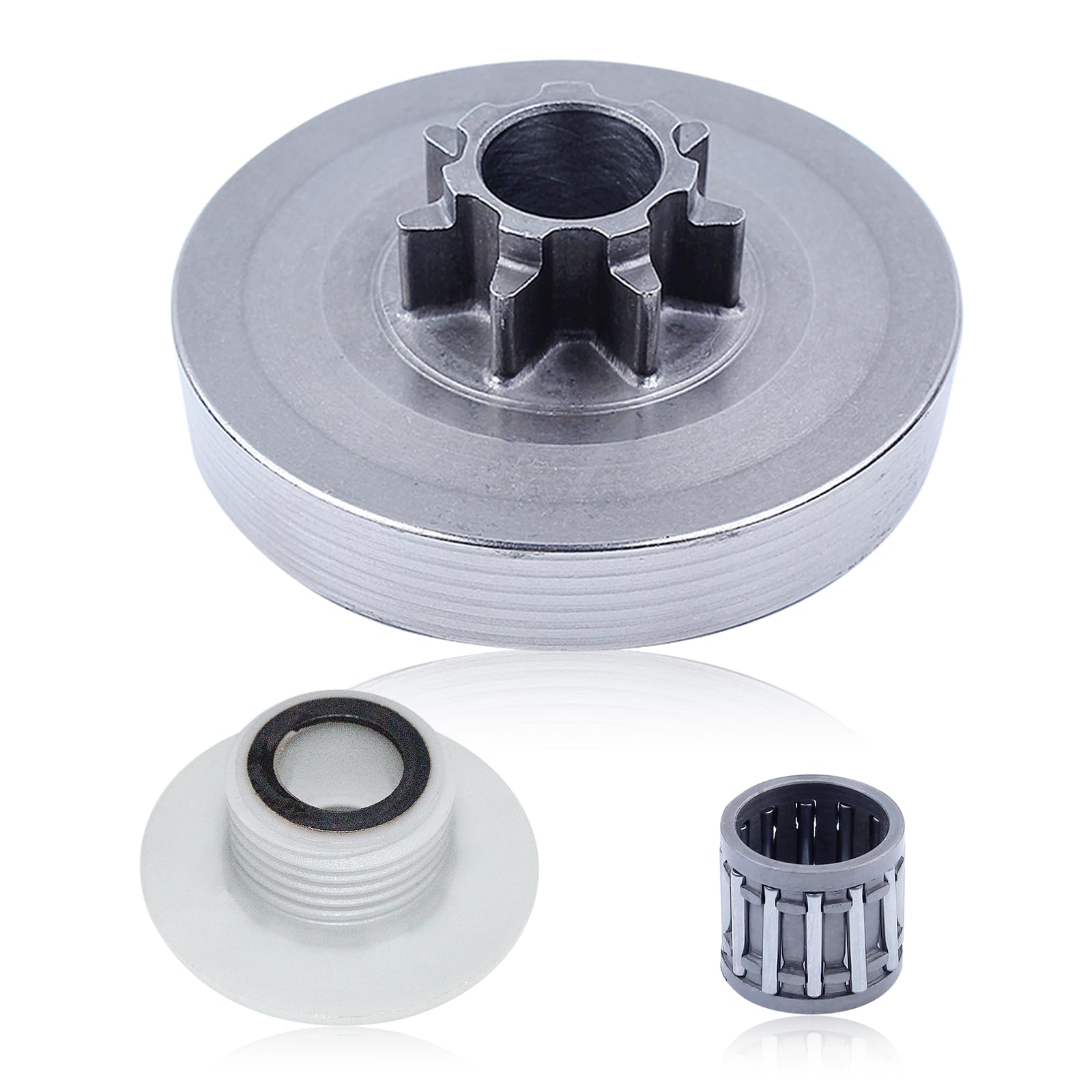 .325-7T Clutch Bell Drive Spur Sprocket Drum Worm Gear For Chinese Chainsaw 4500 45cc 5200 52cc 5800 58cc Saws Spare Parts