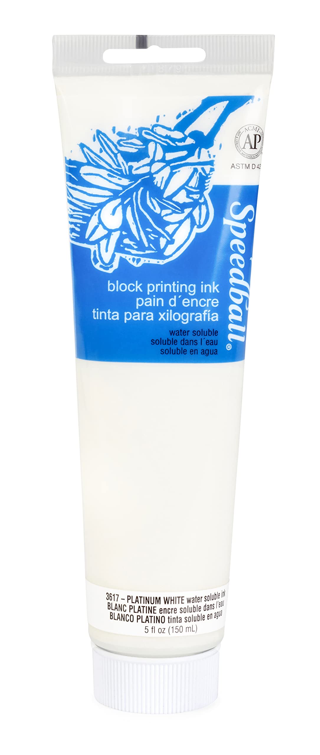 SpeedballWater Soluble Block Ink 150ml Platinum White