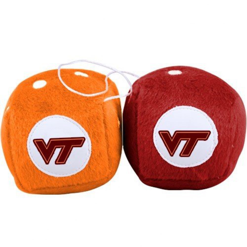 College Sports Car Decor NCAA Virginia Tech Hokies Fuzzy Dice - Officially  Licensed Maroon Team Decor Virginia Tech Puzzle Virginia Tech Hokies Fuzzy Dice