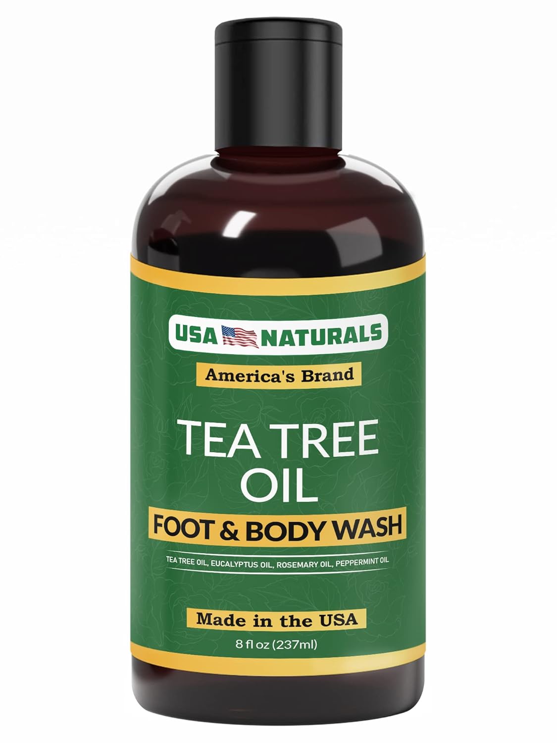 Tea Tree Oil Foot & Body Wash Natural Wash Helps Eliminate Body Odor, Athlete's