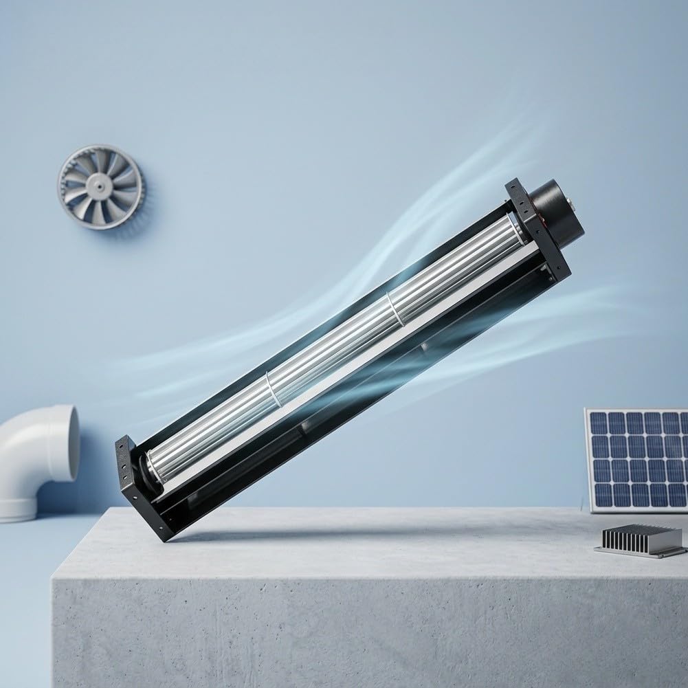 GLOBALHUT Ventilador Transversal 30mm para Soportes Goma Anti-Vibración