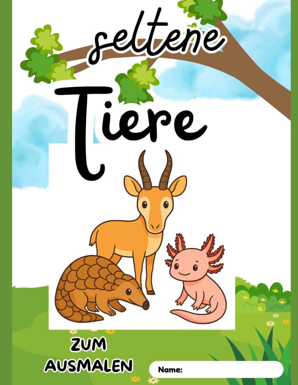 seltene Tiere: zum Ausmalen