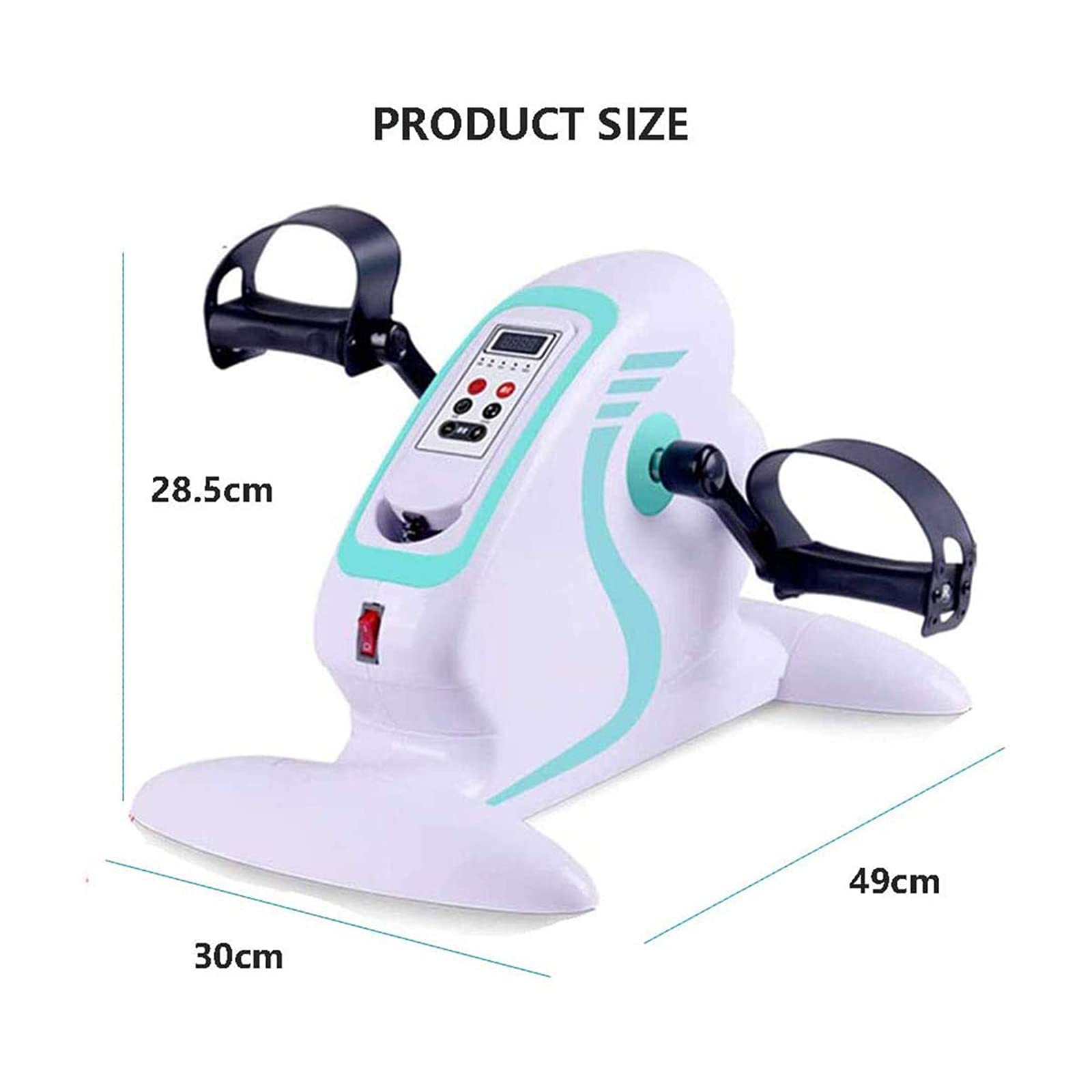 Allenatore di Pedali per Bici da Riabilitazione elettrica per Bicicletta assistita Mini Ciclismo con equipaggiamento Protettivo Cyclette per Fitness per Mano, Braccio, Gamba, Ginocchio