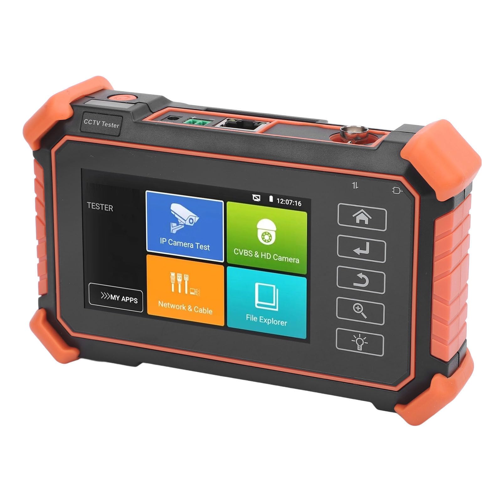 Telecamera IP CCTV Tester Monitor, 8K Telecamera di Sicurezza CCTV Tester AHD, CVI, TVI, CVBS IP Telecamera Test, 4 IPS Touch Screen Tester CCTV, per IP e Fotocamera Analogica