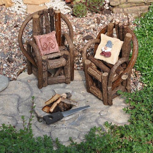Miniature Fairy Garden Patio Pad, Fire Pit
