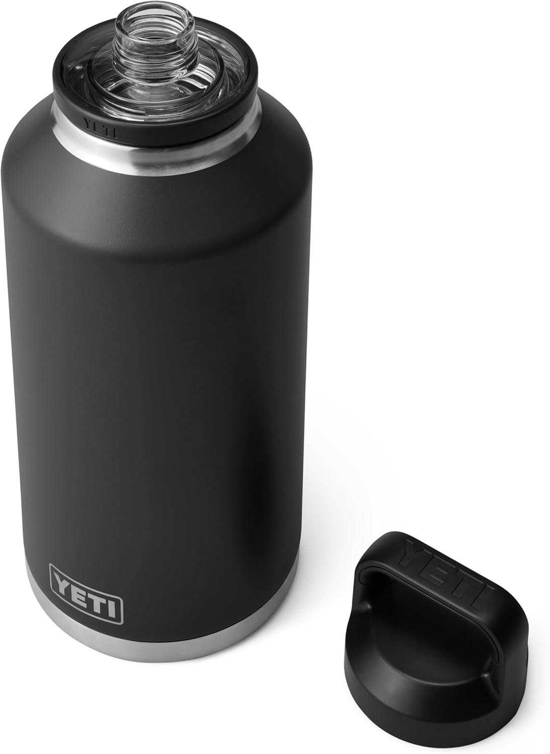 YETI Rambler Bottle with Chug Cap, Black, 64 oz (1.8 L)
