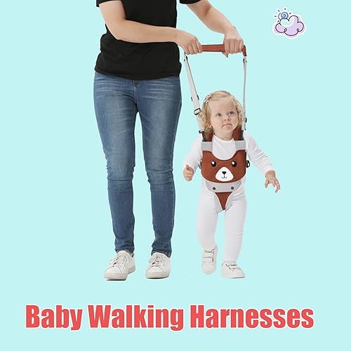 Miniatura 3 de Andadores de bebé, ayudante de mano para niños, ayudante de caminata para bebés, arneses de mano para caminar con entrepierna desmontable, 4 formas