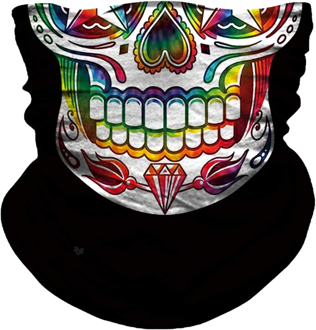 Seamless Neck Gaiter Shield Scarf Bandana Face Mask Seamless UV Protection for Motorcycle Cycling Riding Running Headbands