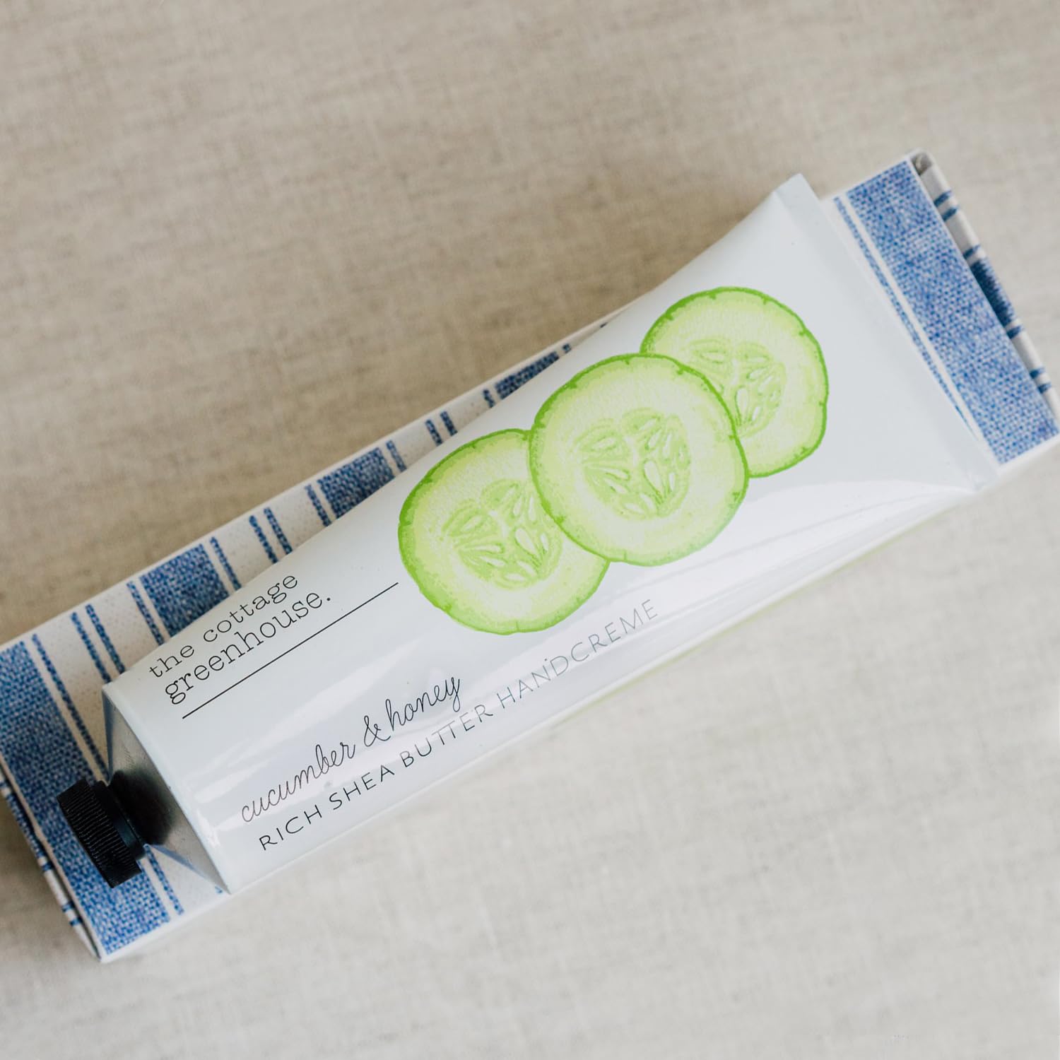 The Cottage Greenhouse Rich Shea Butter Handcreme - ogórek i miód dla unisex krem 4 uncje