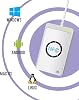 NFC Reader Writer IC Card Reader Writer NFC Smart Card Reader ACR122U NFC RFID Reader Contactless Compatible with Windows 10 Mac OS 10.15