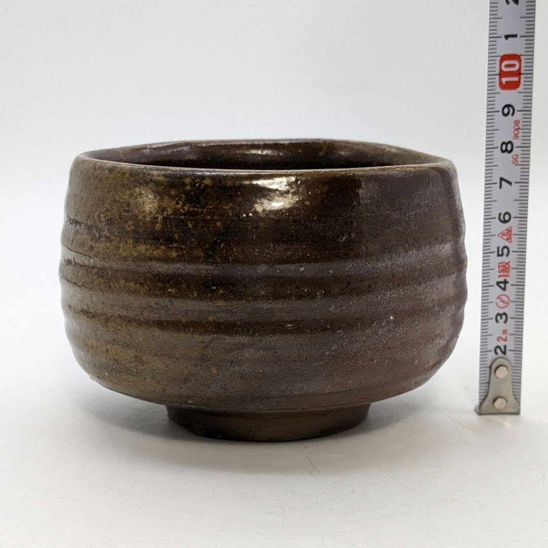 Amazon.co.jp: 備前市無形文化財 榊原清人 備前焼 茶盌 合箱 抹茶碗
