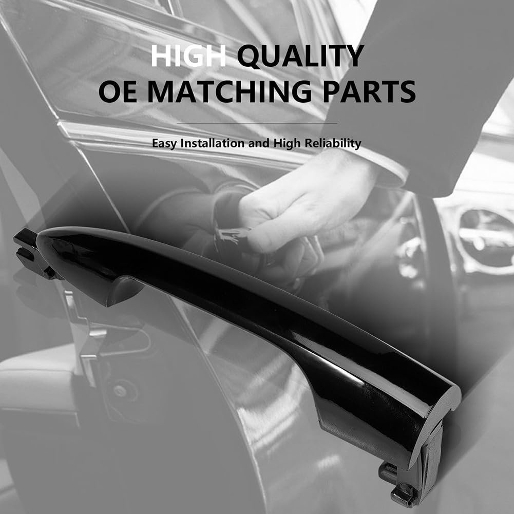 1 coppia di maniglie nere per porta anteriore per Alfa Romeo per Giulietta 2156145296 156145295 e per modelli Mito