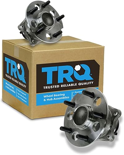 Vista 30 de TRQ Juego de Rodamientos de Rueda y Cubierta de Llanta Trasera para Conductor y Pasajero 2 Piezas Compatible con Infiniti G35 2003-2006 2007 G35