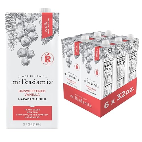 Miniatura 24 de milkadamia leche de macadamia, sin azúcar, 32 onzas, 6