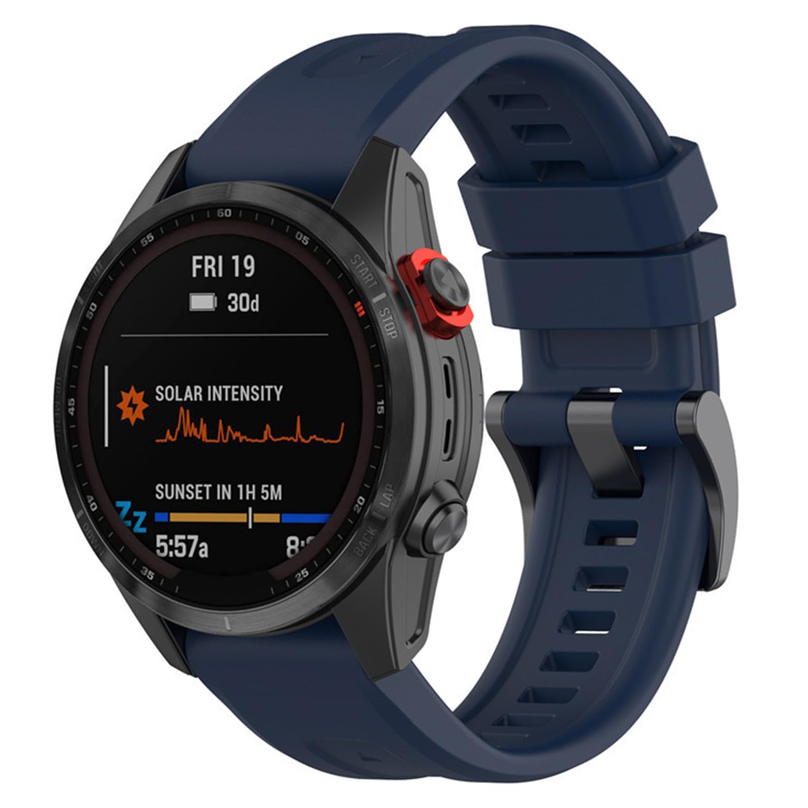 26 mm Quick Fit Wristband for Garmin Fenix 8 51 mm/Fenix 7X Pro/7X/Fenix 6X/6X Pro/Fenix 5X/5X Plus/Fenix 3/3 HR, Enduro 3/2, Descent Mk3i 51 mm/Mk2i/Mk2, Tactix 7 Pro/Delta Silicone