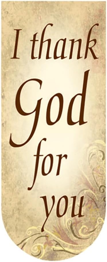 I Thank God For You 1 Thessalonians 1:2 Magnetic Bookmark, 3 1/4 Inch