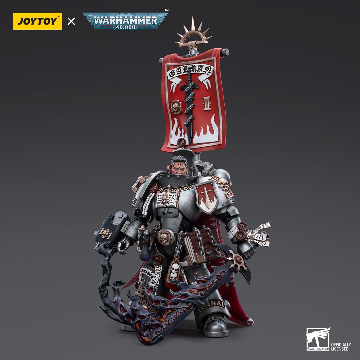 TOYVERSE JOYTOY 1/18 Warhammer 40,000 Action Figure, Grey Knights Castellan Crowe, Movable Joints Character Model, Ages 15+ - Image 3