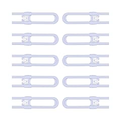 Sliding Cabinet Child Safety Locks - OKEFAN Baby Proofing Cabinet Lock Cupboard Latches for Kids on Closet Door Knobs Handles Pulls No Drill (10, White)
