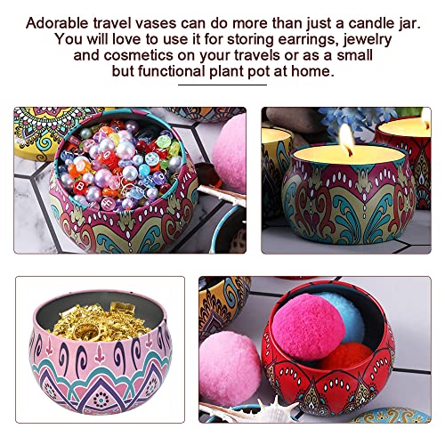 AFASOES 12 Stück Leere Kerzendosen Mini Behälter Mit Deckel Duftkerzen Candle Tin Jars Kleine Metalldosen Schachteln Boxen für Gewürze