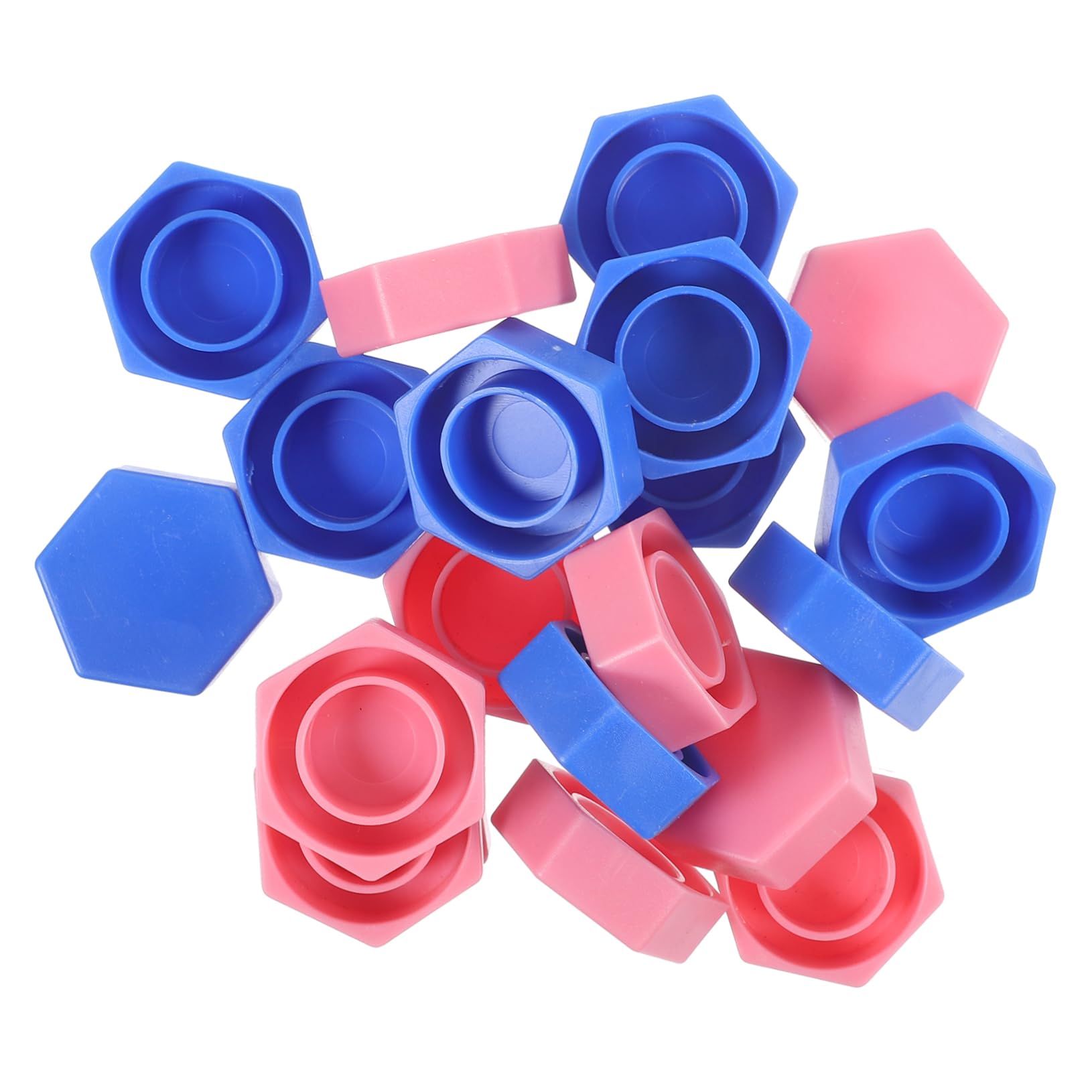 Kisangel 20pcs Hexagonal Flying Chess Pieces Small Educational Chess Set Flight Accessory for Boys and Girls Adults