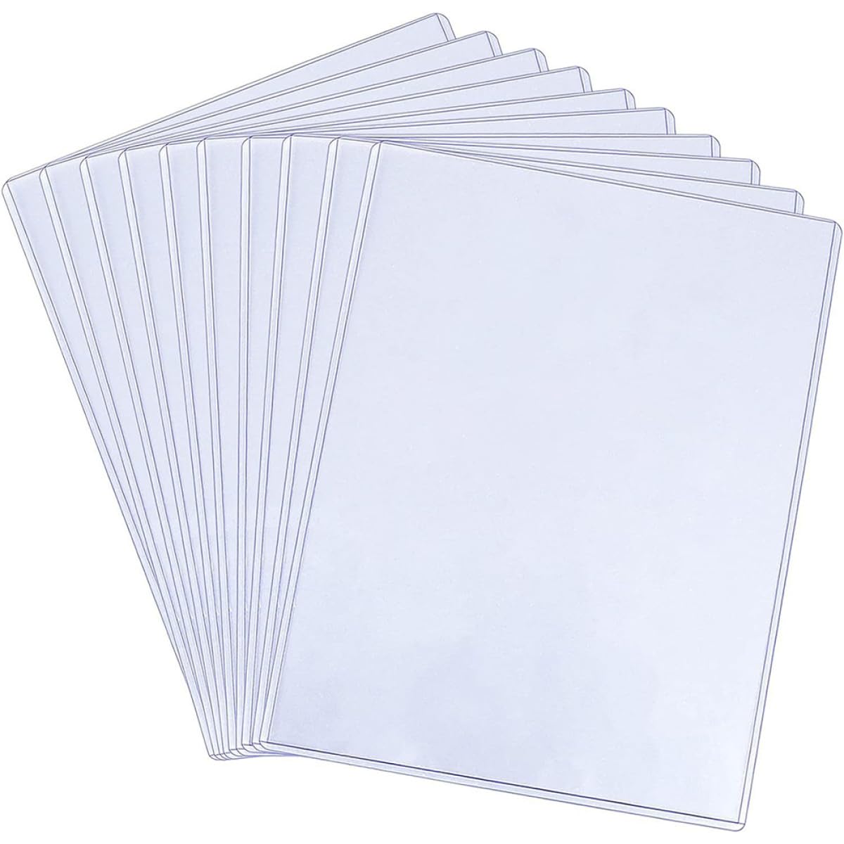 Zerodeko 12 Copertine Protettive per Foto 21,6x30,5 Cm in Plastica Trasparente, Maniche Singole Rimovibili per Scambio Giochi e Conservazione Immagini, Adatte a Studenti e Professionisti