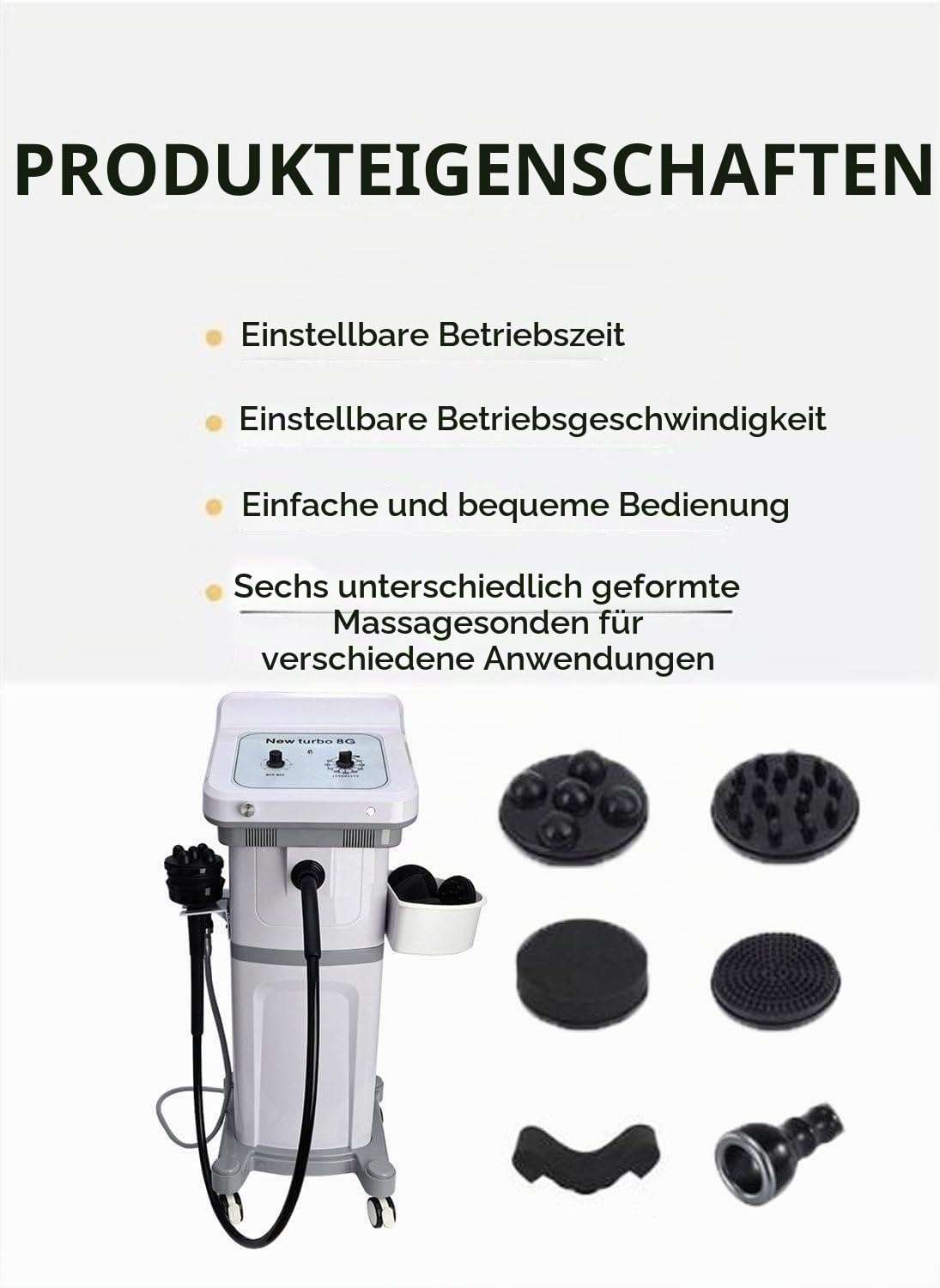 Körperformungsmassage 8G Turbo-Muskelvibrationsmassage G8 Vakuum-Unterdruck-Körperformungsmaschine Anti-Cellulite-Massage-Schlankheitsinstrument