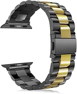 سوار معدني من الستانلس ستيل مقاس 42 /44/ 45/ 49 ملم، بديل لساعة الترا و سيريس 6 /7 /8