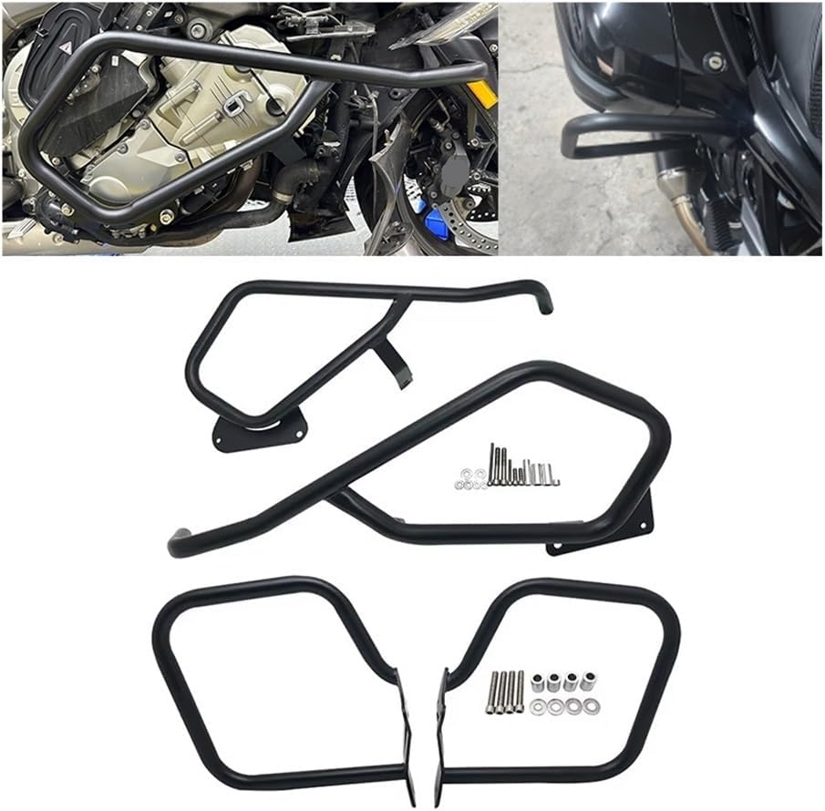 Engine Guard Crash Bars Highway Engine Guard Crash Protection Bar Side Box Protective Frame Bumper for K1600GT for K1600GTL 2011-2023 Motorbike Crash Bar Bumper
