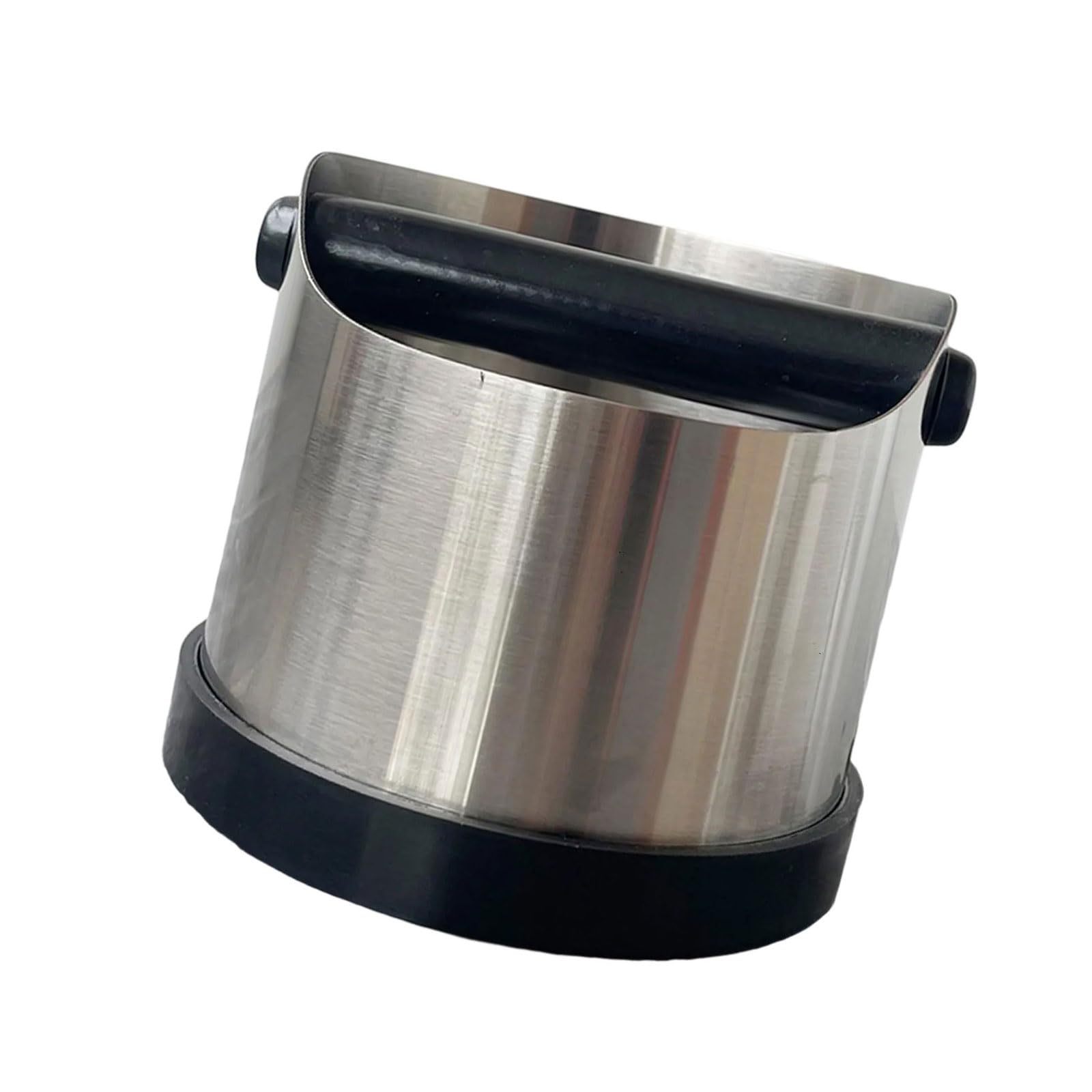Ljmyy Premium Stainless Steel Espressos Knocks Box with Nonslip Bottom and Easy Cleaning Option Coffee Ground Bin Kitchen Countertops Coffee Bin