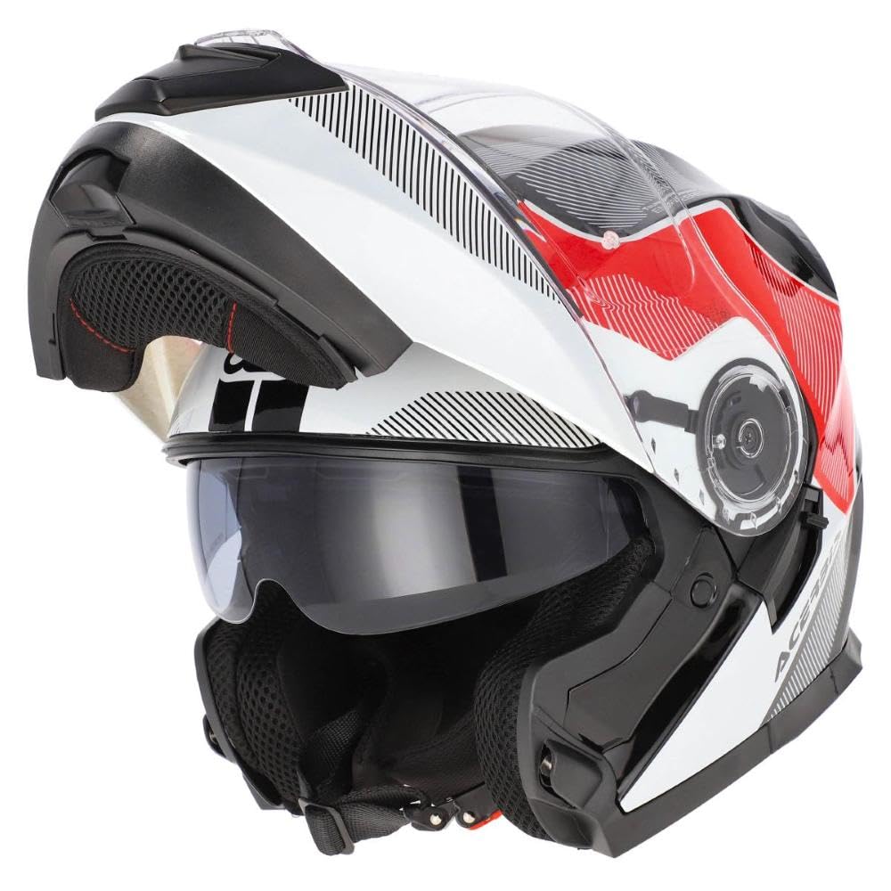 Casco Acerbis Serel ECE22.06 Bianco Rosso taglia S (55-56 cm)