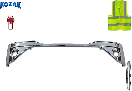 Miniatura 2 de Kozak Esquinas cromadas para parachoques con orificio para lámpara antiniebla (lado izquierdo del conductor y lado derecho del pasajero) compatible