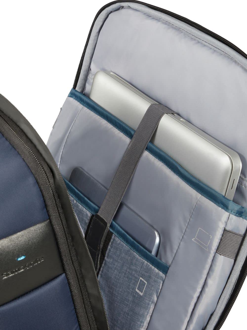 Samsonite Zaino business espandibile porta pc con porta USB integrata per una facile connessione. Compatto, leggero e capiente dispone di uno scomparto principale con chiusura zip che presenta varie t