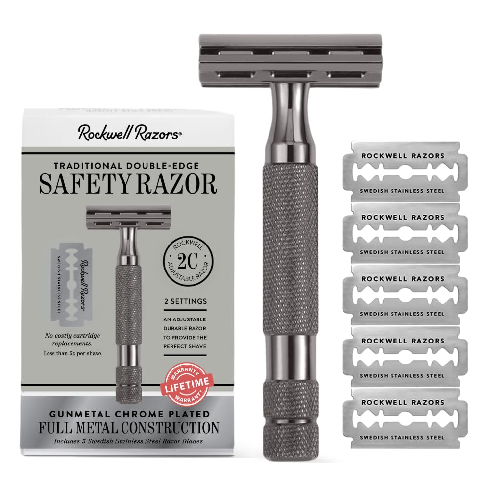 Amazon.com: ROCKWELL RAZORS 2C Gunmetal Chrome Double Edge Safety