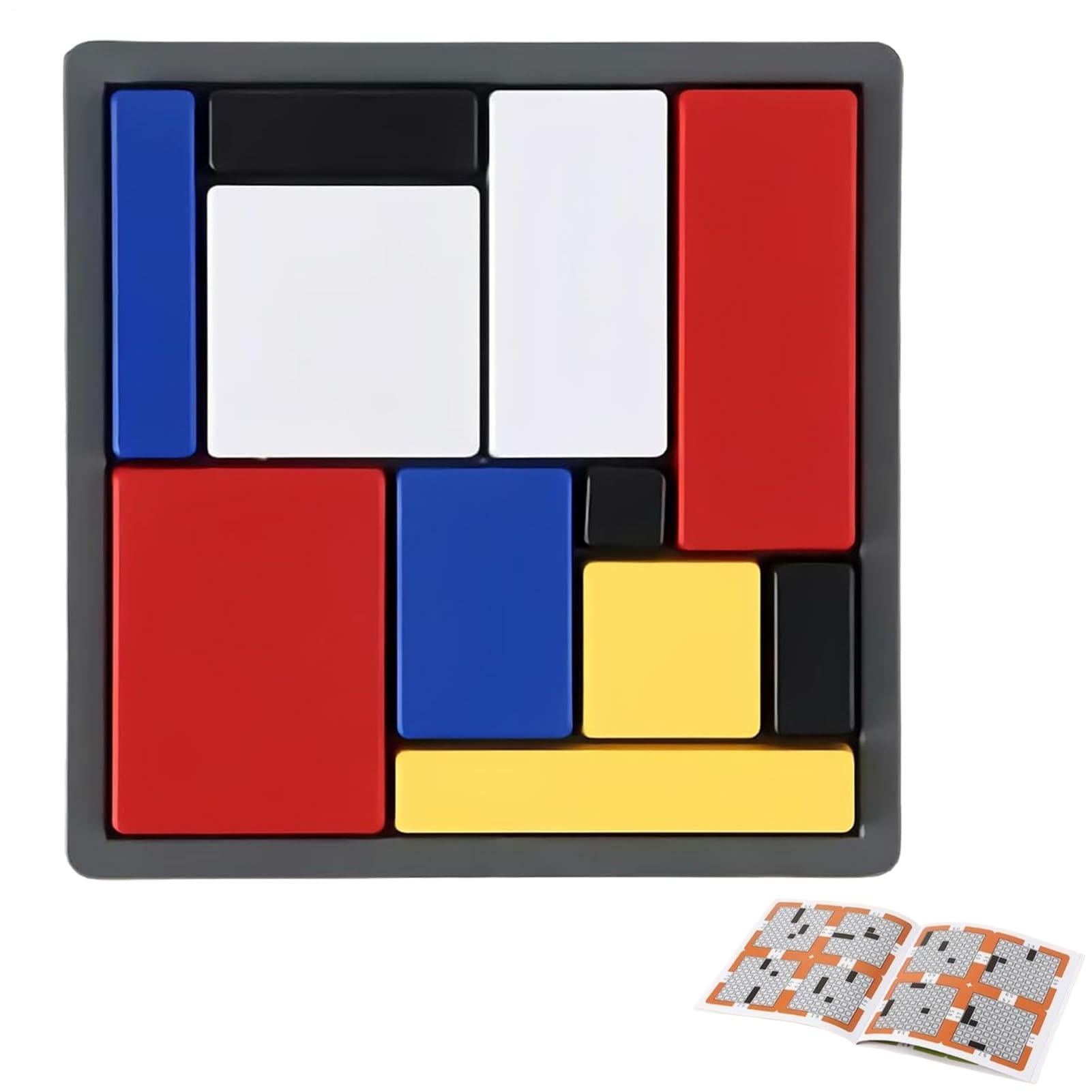Logic Puzzles 88 Challenges 4 Difficulty Levels | Brain Games, Logical Thinking Training Block Puzzle, Brain Teaser Puzzles For Adults Kids, Portable Educational Logic Toy For School Travel Camping