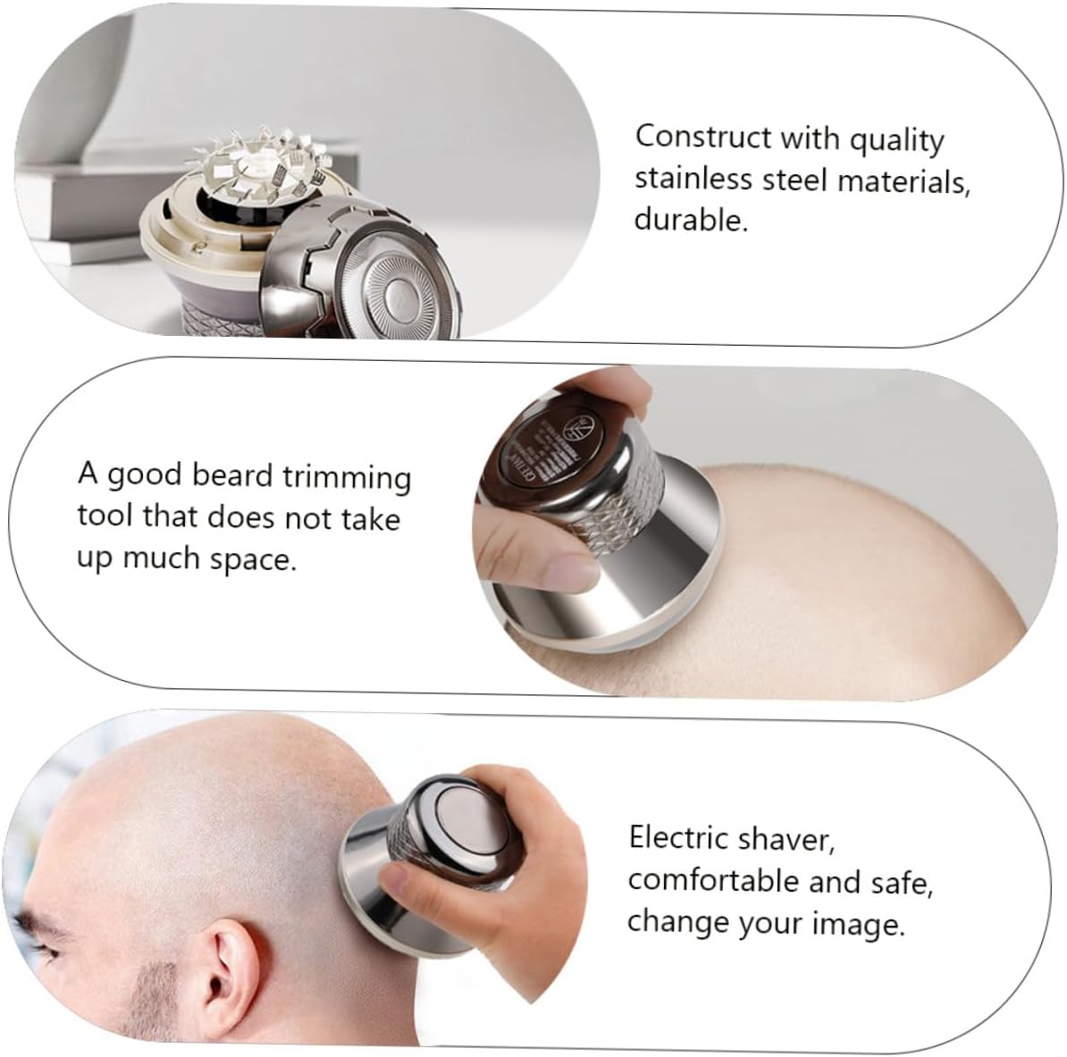 Vaguelly 1set Multifunctional Electric for Men Cordless Beard Trimmer Hair Cutting Kit Compact Design for Easy Grooming Blades for Fast Shaving for All Hair Lengths