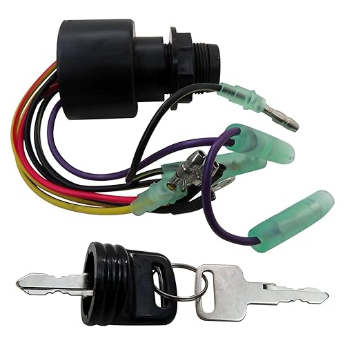 Miniatura 2 de MEILIANJIA 87-17009A2 87-17009A5 Bote Interruptor de llave de encendido para motores fueraborda Mercury por año fuera de borda 2001 15HP 1015312YL