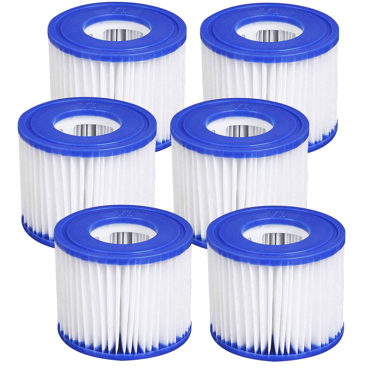 Cartuccia filtro per piscina estiva per pompe tipo VI, 6 pezzi filtri di ricambio per tutte le vasche idromassaggio, piscina gonfiabile, pompa filtro spa