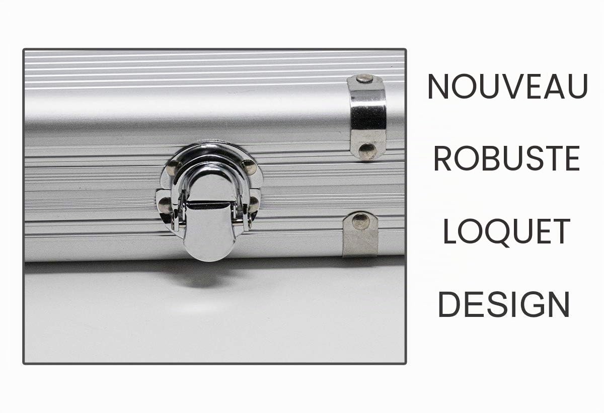 DA Vinci Monte Carlo Poker Club Lot de 500 jetons de 14 g et 3 Tons avec étui en Aluminium amélioré, 2 Jeux de Cartes en Plastique, 2 Cartes coupées, Boutons Dealer et aveugles