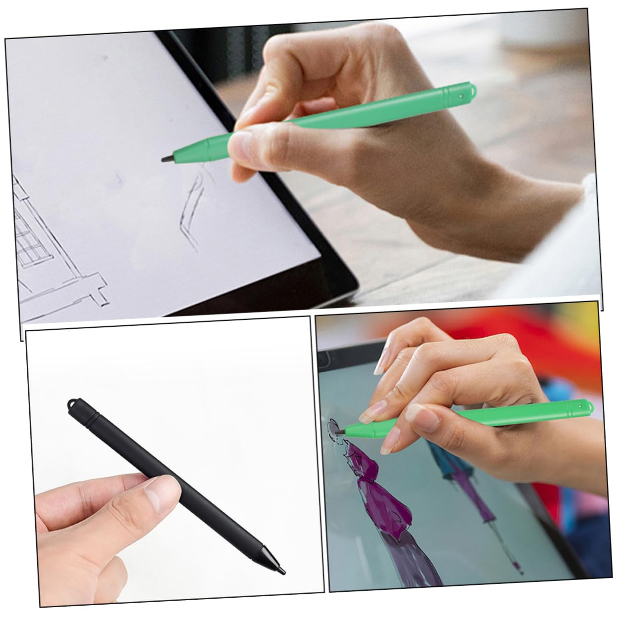Mikikit 50pezzi Pennini Capacitivo Per Scrittura e Disegno Su Tablet Stilo Leggero e Resistente Penna Lcd Per Note e Arte Di Colori