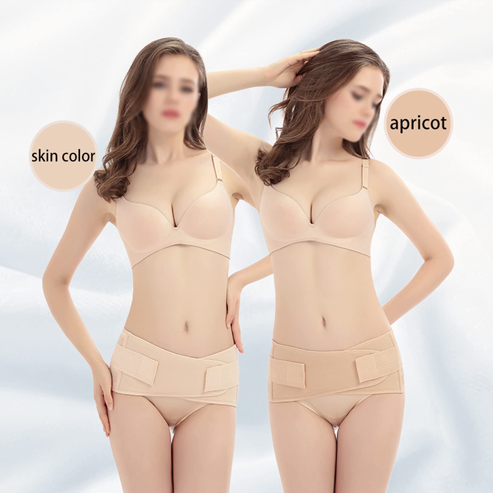 Cinturón corrector de postura pélvica Transpirable Antideslizante Alta elasticidad No es fácil de deformar Postparto Postnatal Cintura delgada Cuidado abdominal Modelado, Carne, XL (Carne L) (Ca