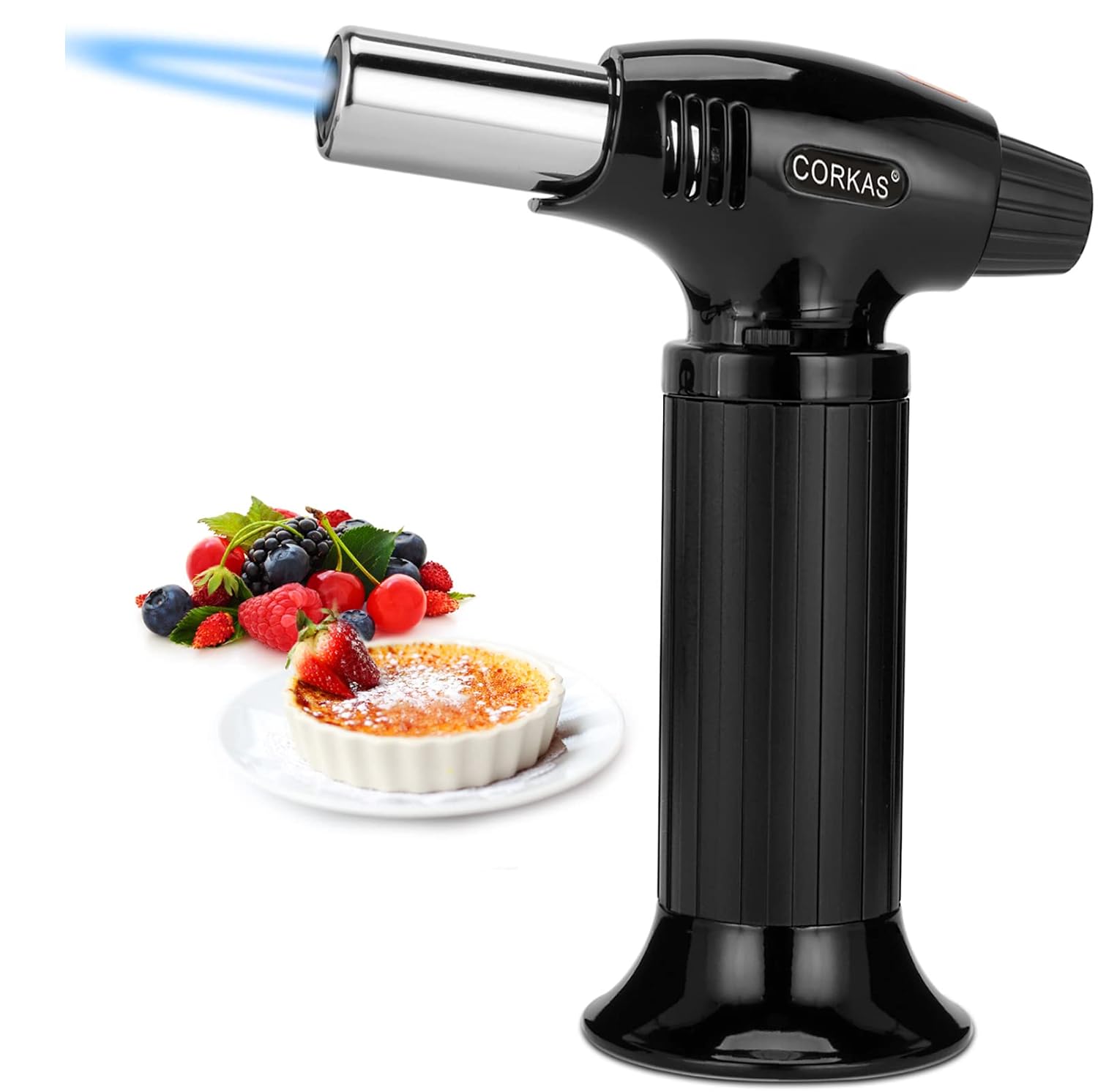 Butane Torch by Corkas, Professional Culinary Blow Torch Lighter with