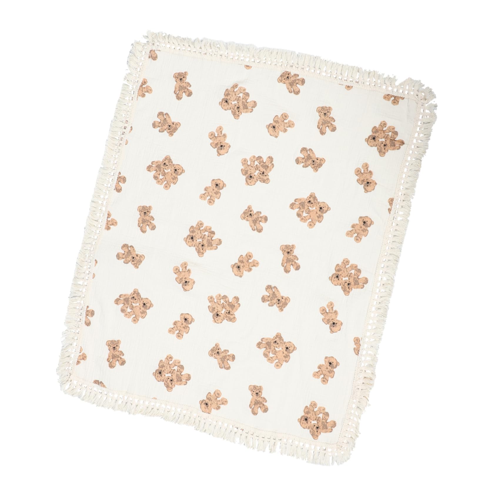 Jeté en coton hypoallergénique orné de franges délicates par Cabilock