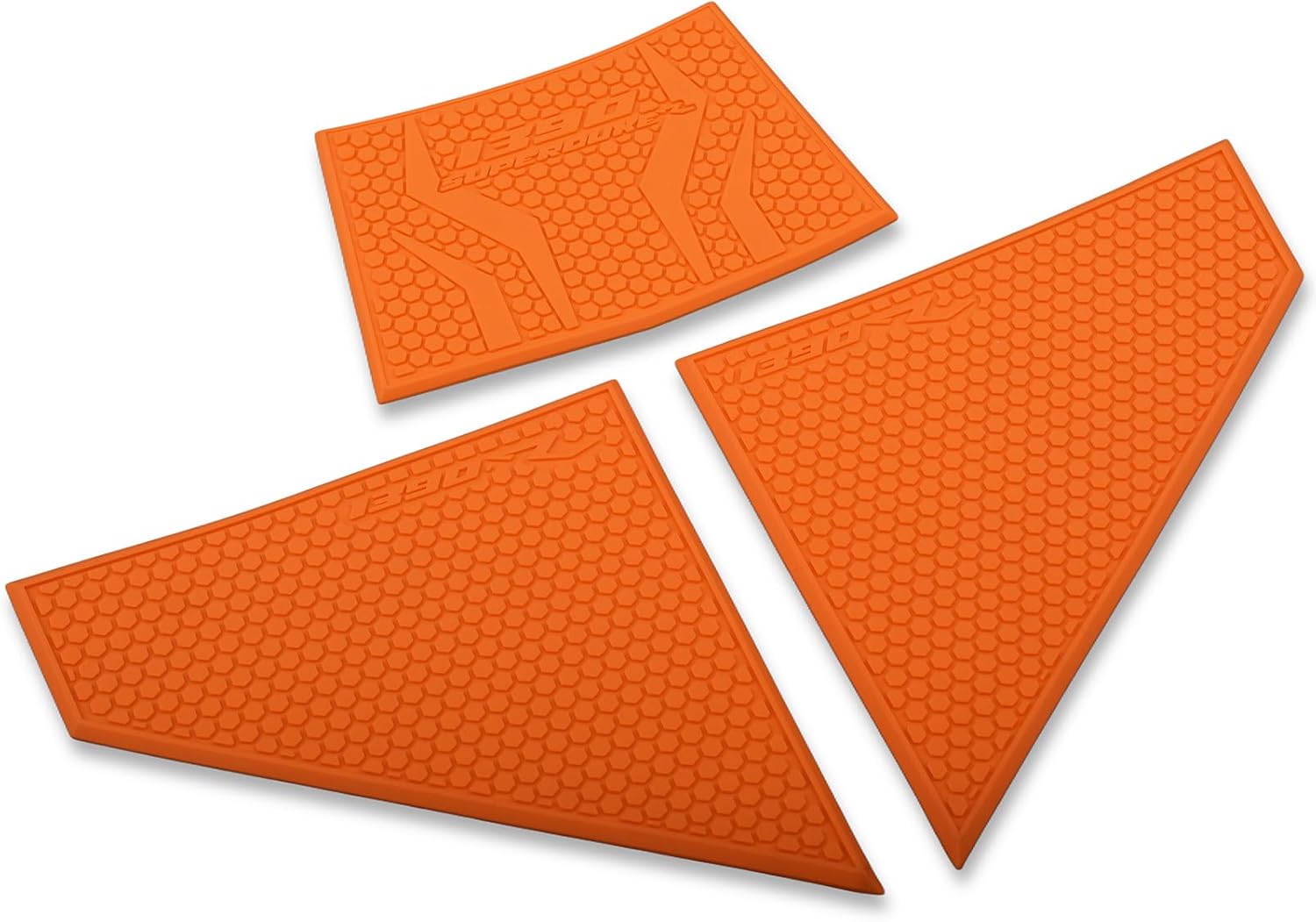 Motorcycle Tank Grip Protector Pads, Anti-Slip Honeycomb Design, Compatible with KTM 1390 SUPER DUKE R EVO 2024-2025 (orange)