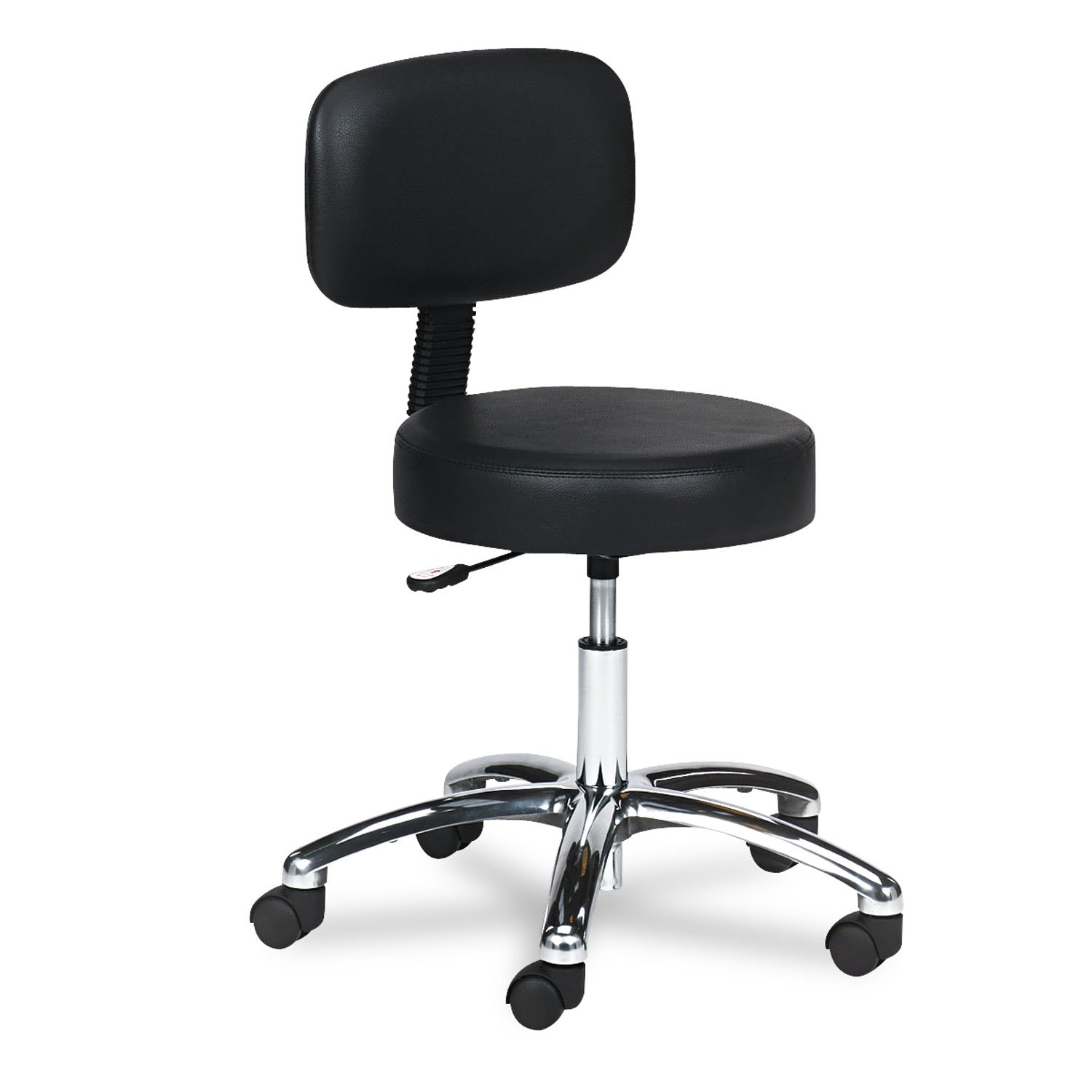 Safco 3430BL Pneumatic Lift Lab Stools w/Back, Height-Adjustable, 17-22, Black by Safco - Review, Price and Buying Guide