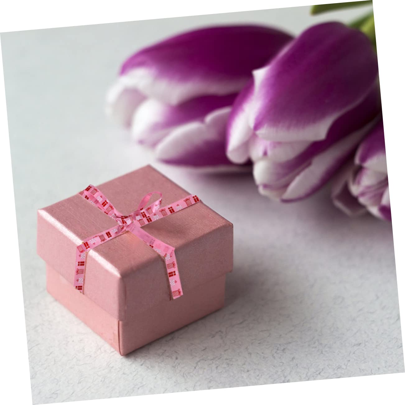 Lurrose Geschenkband Pink 15 Rollen Ornamentband Weihnachtsband Weihnachtsband Urlaubsband Diy Bastelband Weihnachten Drahtband Stoff Bastelbänder Dekoband Dekoband Stoff Rosa