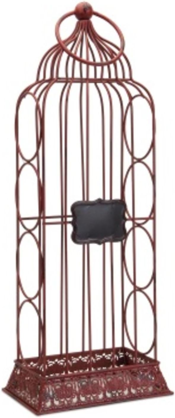 23.5" Birdcage with Chalkboard 4Bottle Decorative Wine