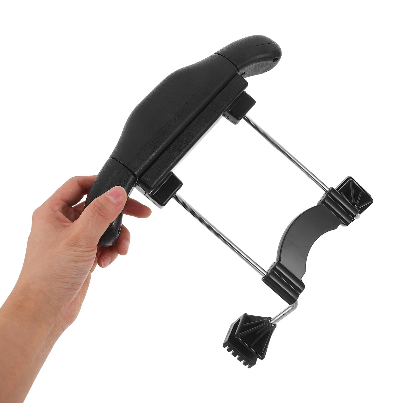 Cabilock Appendiabiti da Sedile per Auto Regolabile in Plastica Nera, Gancio Posteriore per Poggiatesta, Porta Abiti Multifunzione per Camicie e Giacche, per Viaggi e Organizzazione